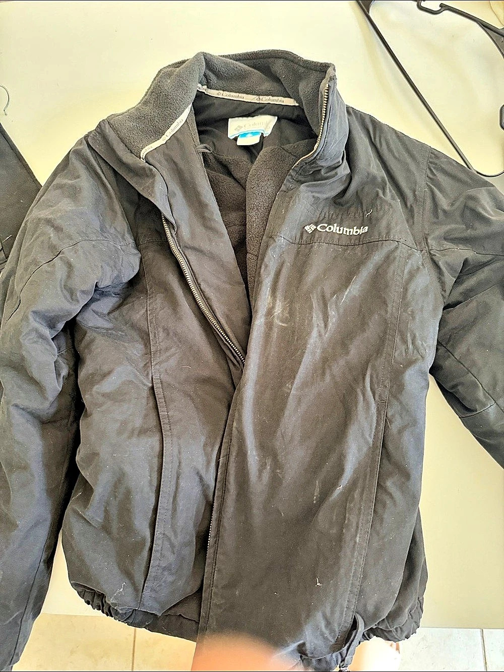 Columbia Black Utility Jacket Size Small